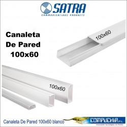 Canaleta 100x60 blanco SATRA
